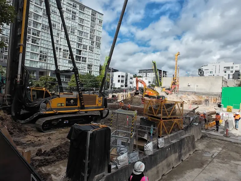 Traffic data collection at an active construction site